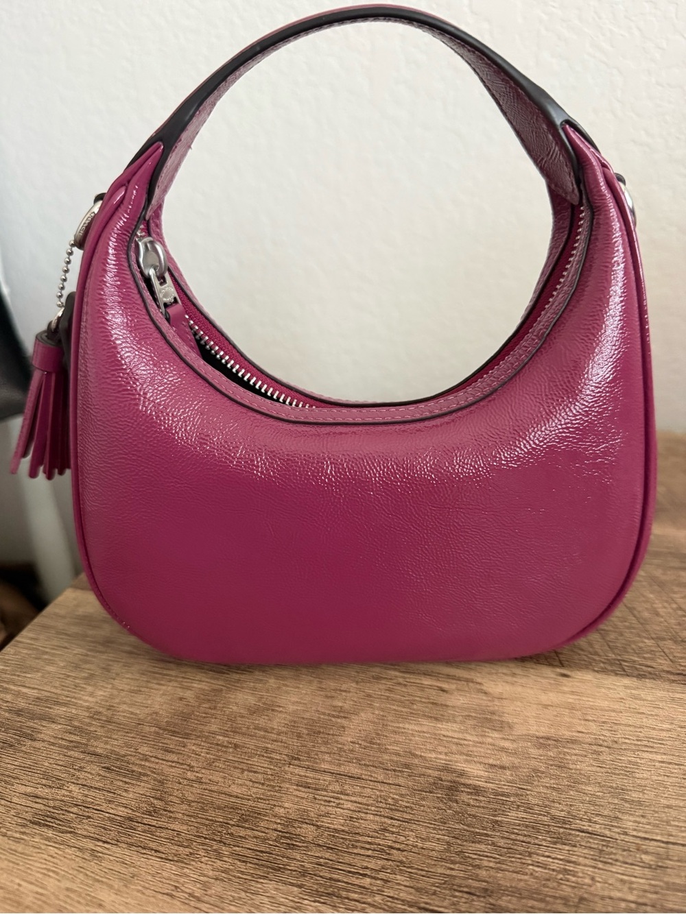 Coach Mini Carmen Patent Leather Shoulder Bag - Picture 2 of 4